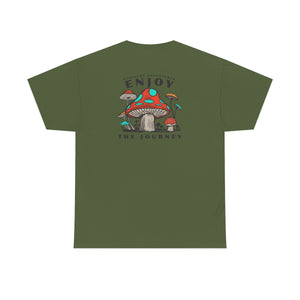 Enjoy The Journey Mushroom Large Front and Back Logo Tee