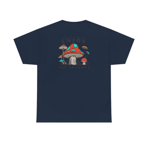 Enjoy The Journey Mushroom Large Front and Back Logo Tee