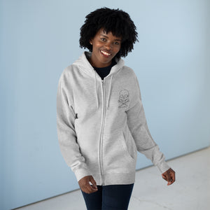 Skull and Wrench Logo Premium Full Zip Hoodie