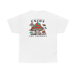 Enjoy The Journey Mushroom Small Front Large Back Logo Tee