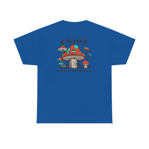 Enjoy The Journey Mushroom Small Front Large Back Logo Tee