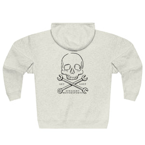 Skull and Wrench Logo Premium Full Zip Hoodie