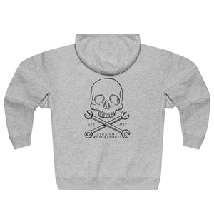 Skull and Wrench Logo Premium Full Zip Hoodie