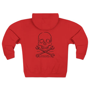 Skull and Wrench Logo Premium Full Zip Hoodie